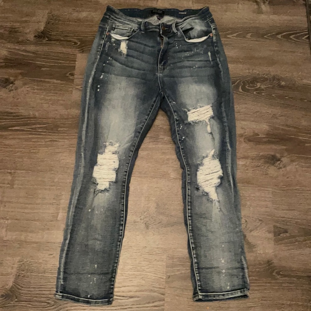 Judy blue boyfriend distressed jeans